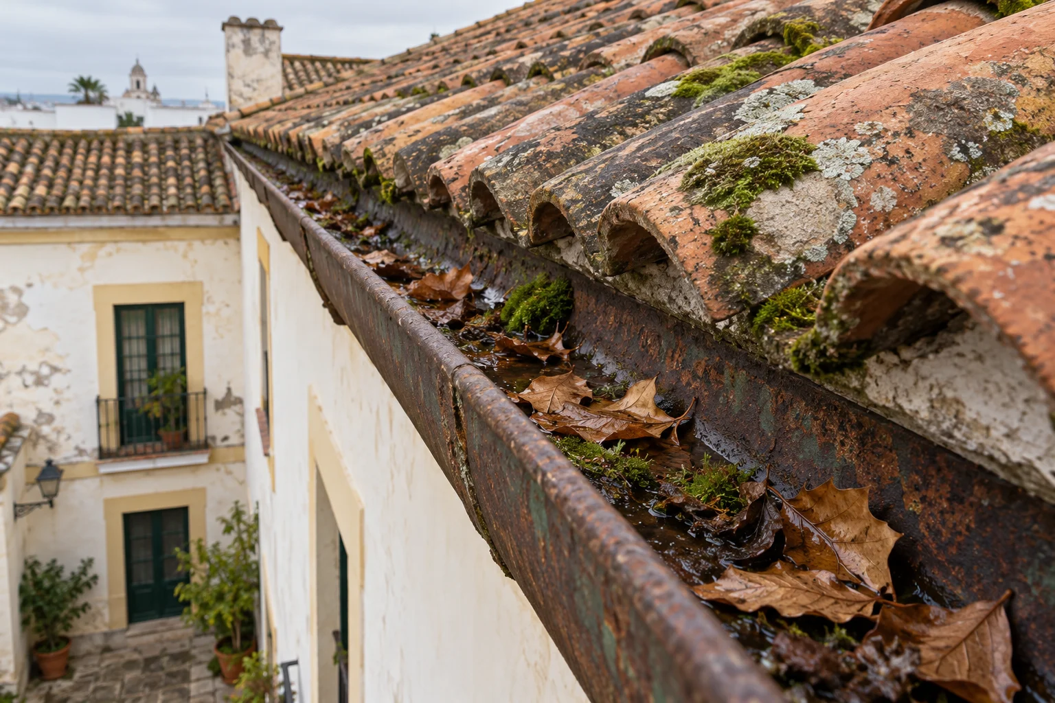 Limpieza y mantenimiento de canalones en Cádiz